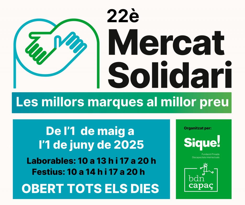 L'1 de maig obrim el Mercat Solidari de Badalona!